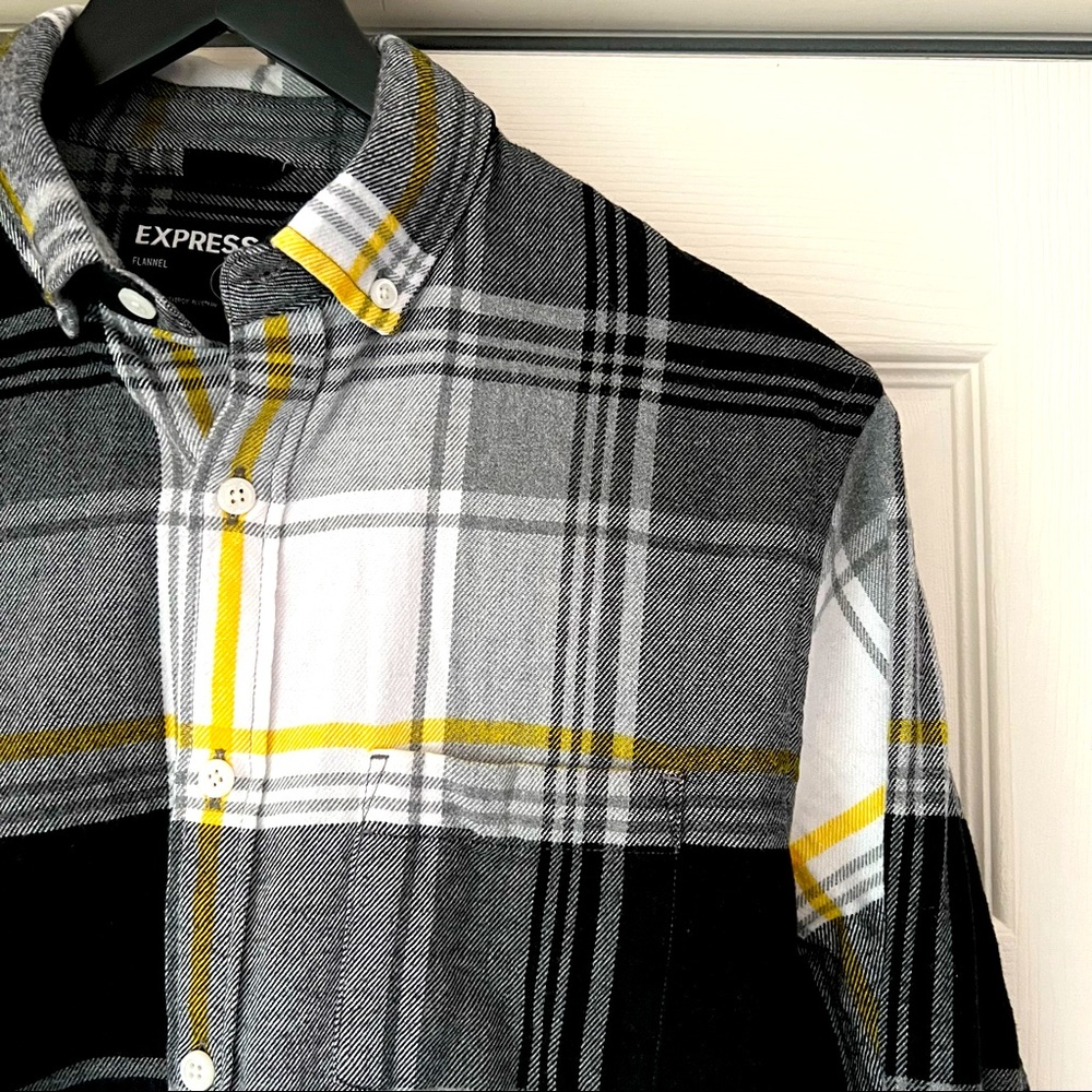 Express Plaid Flannel button down. EUC
